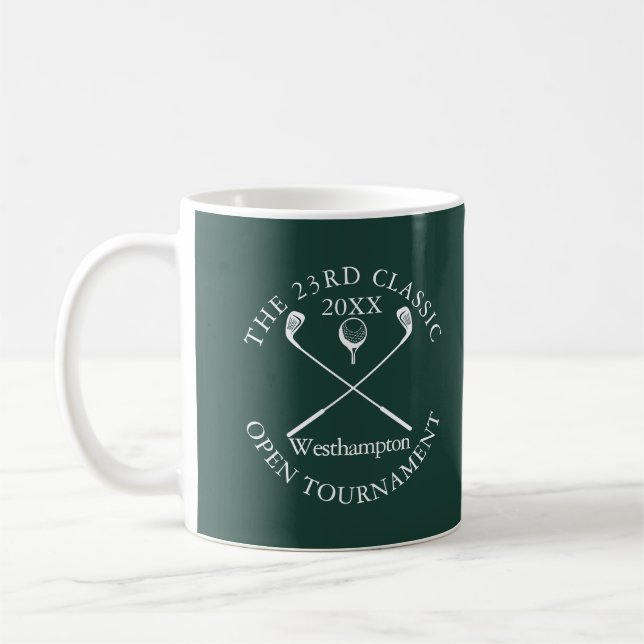 Mug Tournoi de Golf Evénement Classique Émeraude Vert (Gauche)