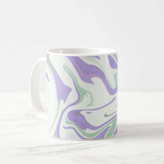 Mug Tournures pastel doux  (Devant gauche)