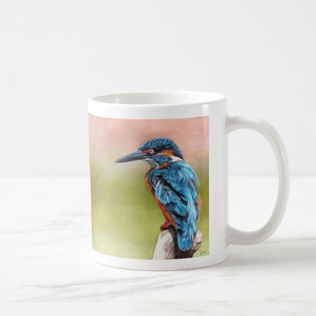 Mug Tourquoise Morning Kingfisher Bird (Droite)