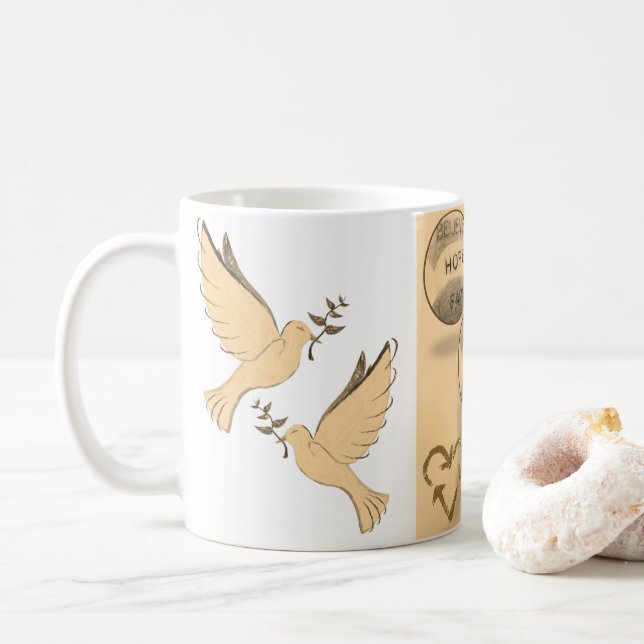 Mug tourterelles (Avec donut)