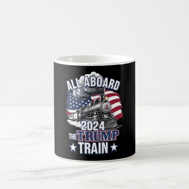 Mug Tous à bord du train Trump Trump 2024 Patriotique  (Centre)