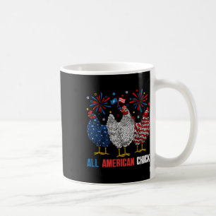 Mug Tous American Chick Retro 4 juillet Patriotique Us