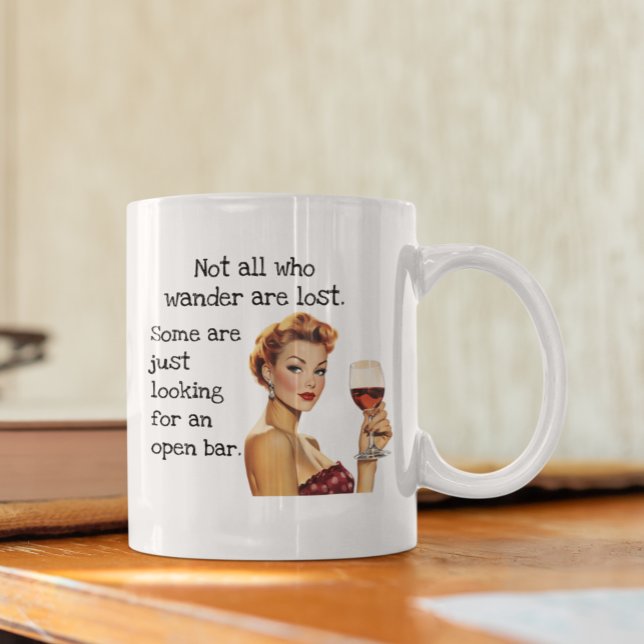 Mug Tous ceux qui errent ne sont pas perdus Drôle Boir (Créateur téléchargé)