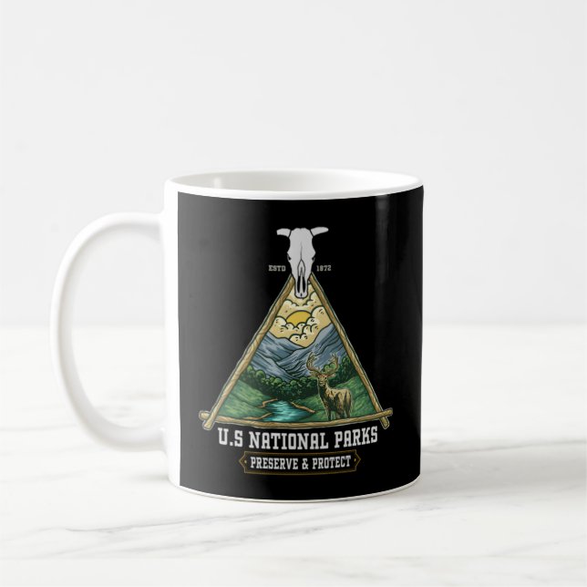 Mug Tous les 63 Parcs nationaux du Canada Carte d'aven (Gauche)