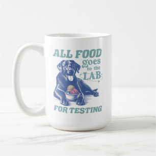 Mug Tous les aliments vont au Black Lab pour tester Re