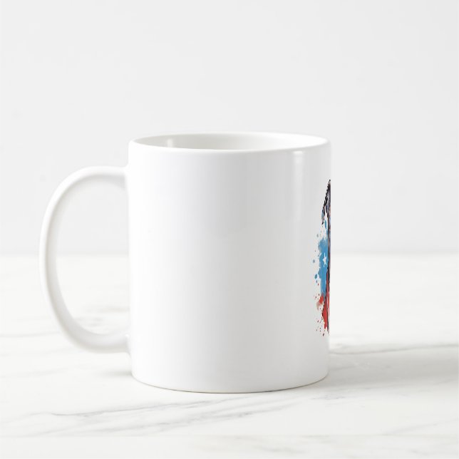 Mug TOUS LES AMÉRICAINS Amateurs de CHIENS pit bull (Gauche)