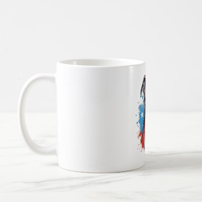 Mug TOUS LES AMÉRICAINS Amateurs de CHIENS pit bull 2 (Gauche)