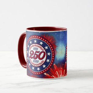 Mug Tous les hommes sont créés Feu d'artifice graphiqu