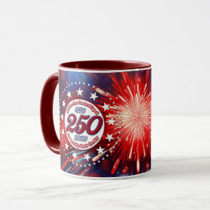 Mug Tous les hommes sont créés Feu d'artifice graphiqu