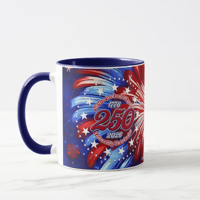 Mug Tous les hommes sont feux d'artifice graphiques Ro (Gauche)