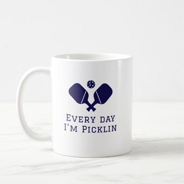 Mug Tous les jours je fais du Pickleball - drôle Pickl (Gauche)