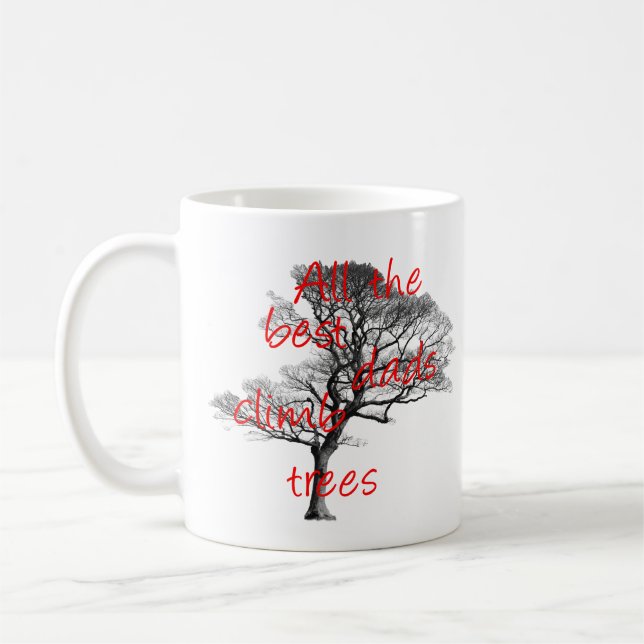 Mug Tous les meilleurs papas grimpent aux arbres, arbo (Gauche)