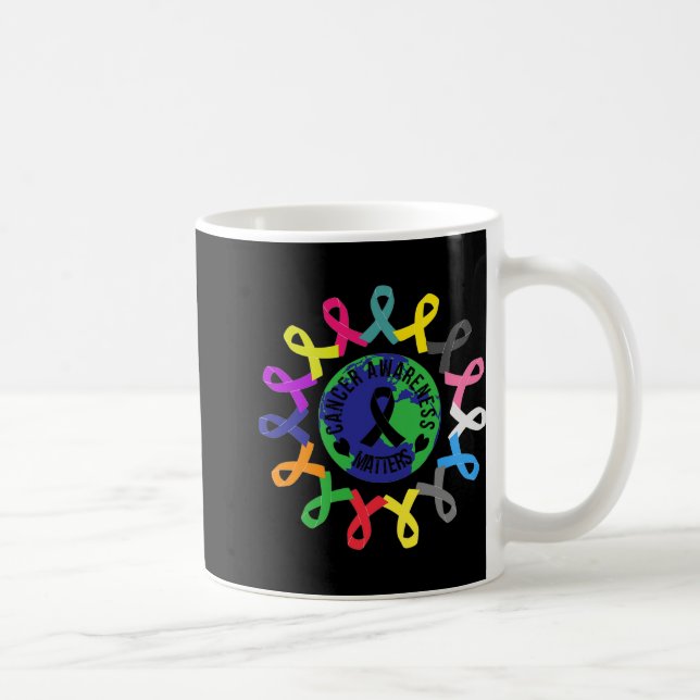 Mug Tous les problèmes de cancer Sensibilisation au ca (Droite)