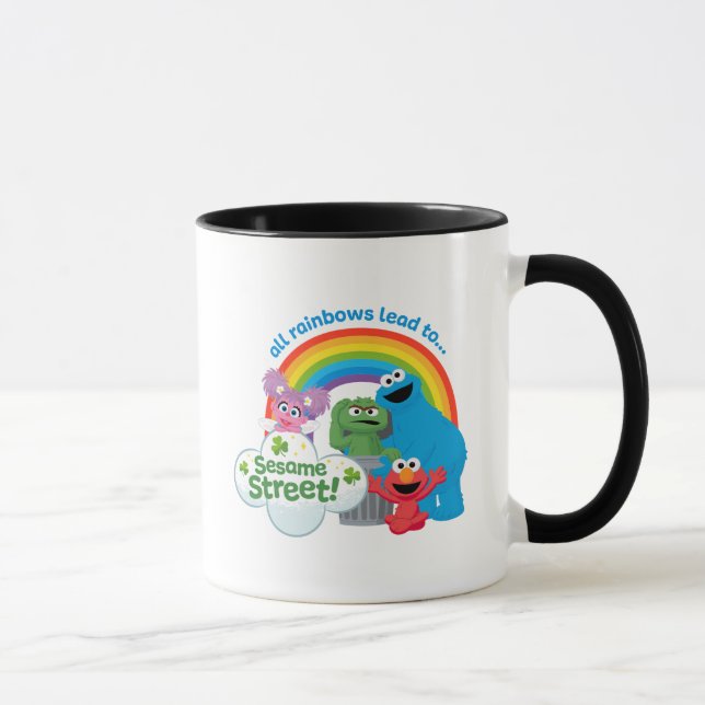 Mug Tous les Rainbows mènent à Sesame Street (Droite)