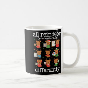 Mug Tous les rennes communiquent différemment Xmas Aut