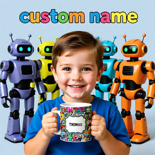 Mug Tous les robots avec votre nom