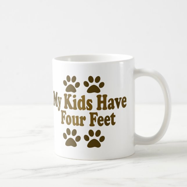 Mug Tous mes enfants ont quatre pieds (Droite)