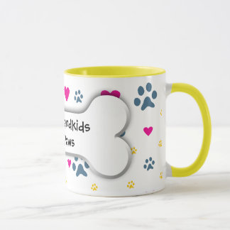 Mug Tous mes Grandkids-Petits-enfants ont des pattes