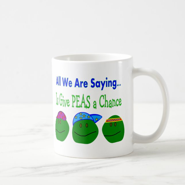 Mug Tous que nous disons DONNENT À DES POIS UNE (Droite)