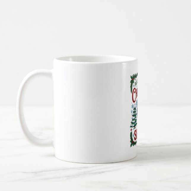 Mug Tous veulent des arbres de pin requin de Noël (Gauche)
