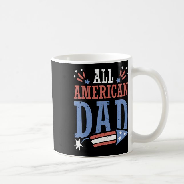 Mug Tout American Papa 4 juillet Firecracker Indépenda (Droite)