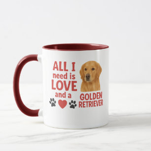 Mug Tout ce dont j'ai besoin, c'est d'amour et d'or