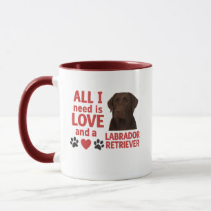 Mug Tout ce dont j'ai besoin, c'est de l'amour et un L