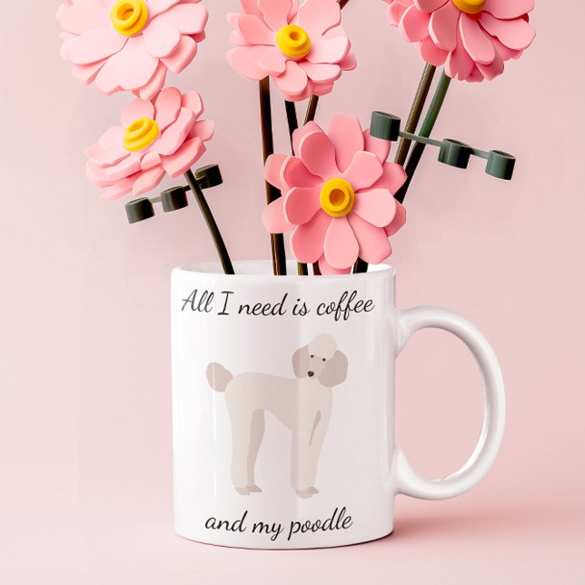 Mug Tout ce dont j'ai besoin c'est du café et mon cani (Créateur téléchargé)