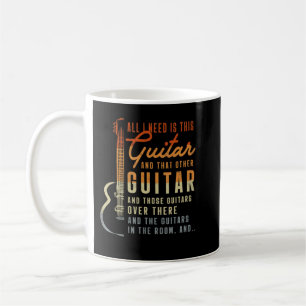 Mug Tout ce dont j'ai besoin Ishis Guitariste Lecteur