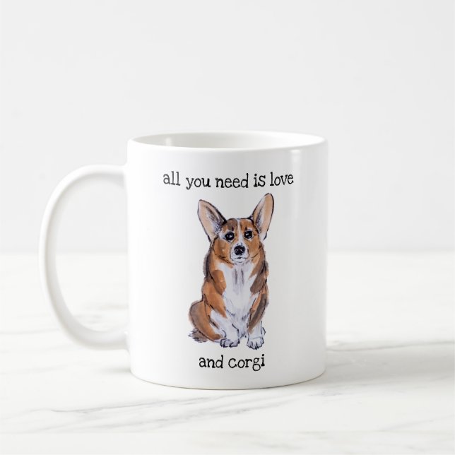 Mug Tout ce dont vous avez besoin, c'est d'amour et de (Gauche)