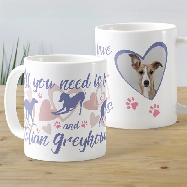 Mug Tout ce dont vous avez besoin d'amour italien Grey (Créateur téléchargé)