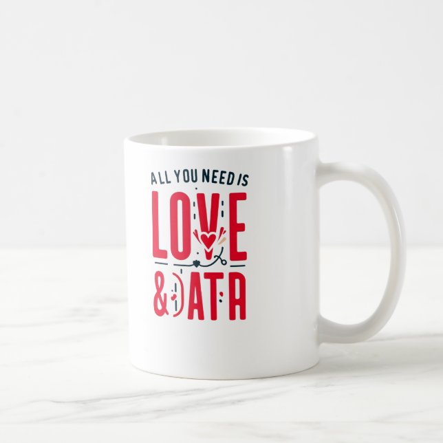 Mug Tout Ce Dont Vous Avez Besoin Est Amour & Données  (Droite)