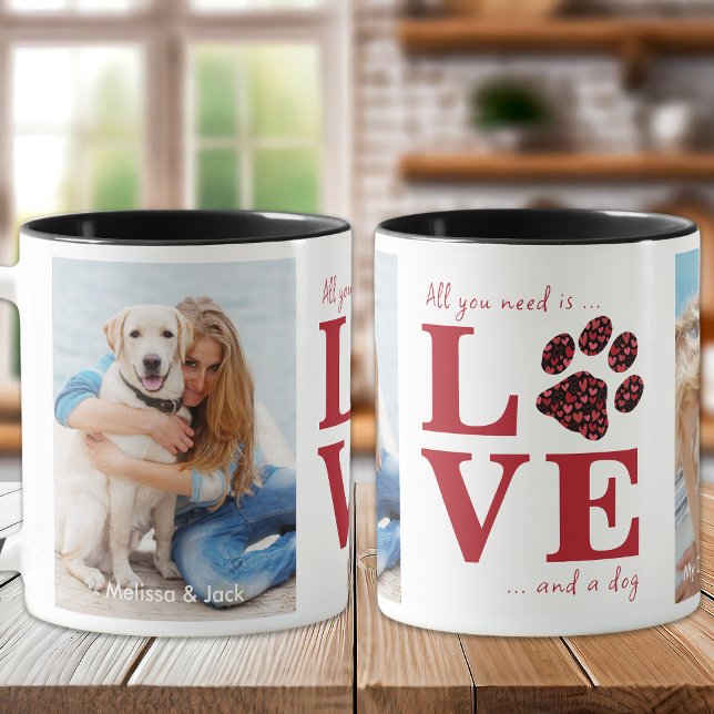 Mug Tout ce dont vous avez besoin est l'amour et un ch (Créateur téléchargé)
