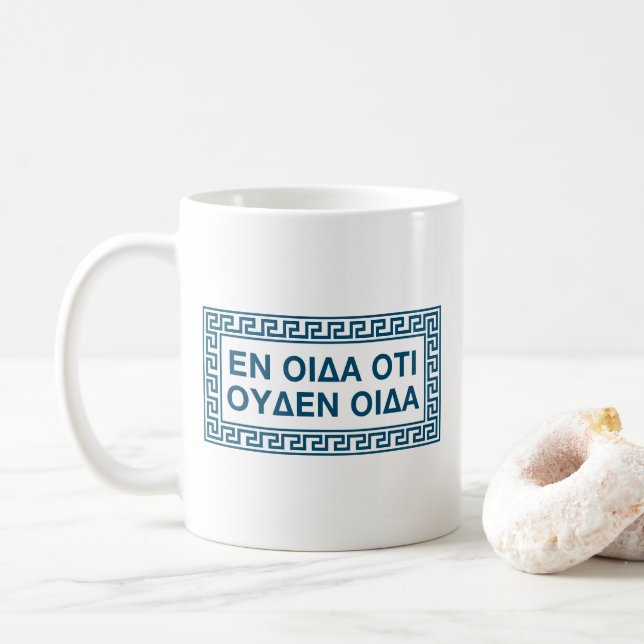 Mug Tout Ce Que Je Sais C'Est Que Je Ne Sais Rien - Ci (Avec donut)
