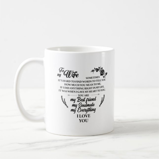 Mug Tout ce que je t'aime chemise (Gauche)