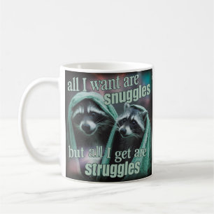 Mug Tout ce que je veux câlins Raton laveur
