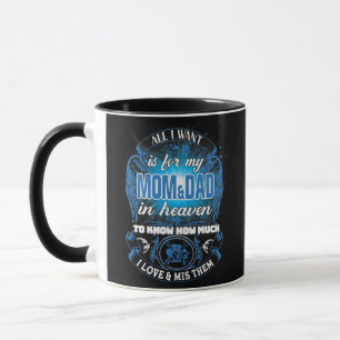 Mug Tout ce que je veux c'est pour ma maman papa au ci