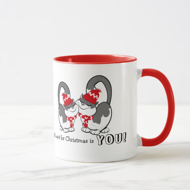 Mug Tout ce que je veux pour Noël, c'est Toi. Musiques (Droite)