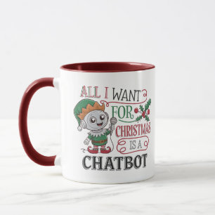 Mug 🤖 Tout ce que je veux pour Noël est un mème amusa
