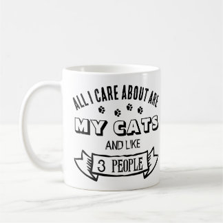Mug Tout ce qui m'intéresse, ce sont mes CHATS, ma cit