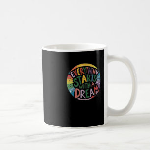Mug Tout Commence Avec Un Sticker De Rêve