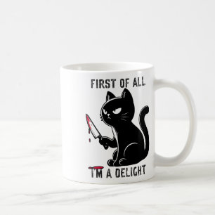 Mug Tout d'abord, je suis un délicieux homme de chats