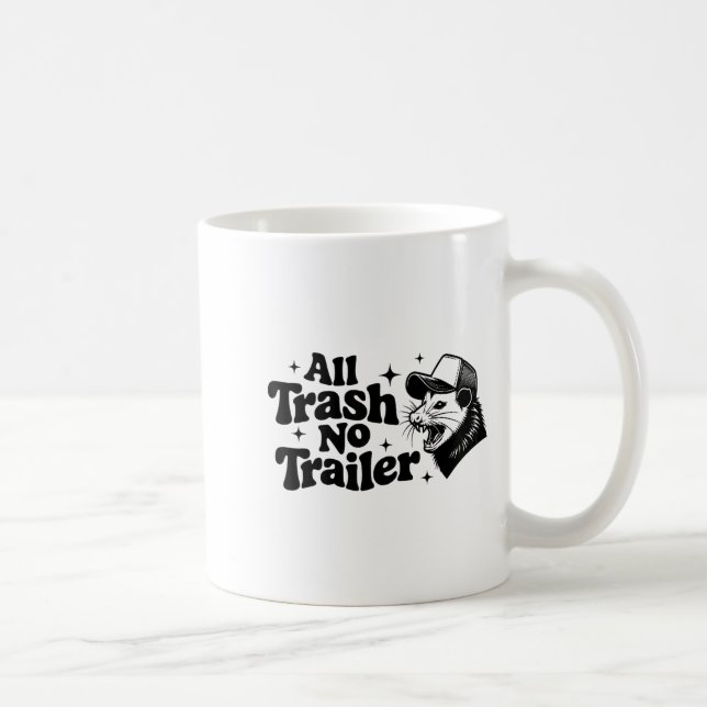 Mug Tout Déchet Aucune Remorque Redneck Ironique Ossum (Droite)