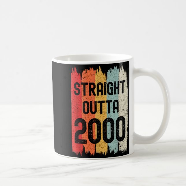 Mug Tout droit sorti de 2000 Drôle Rétro Anniversaire  (Droite)