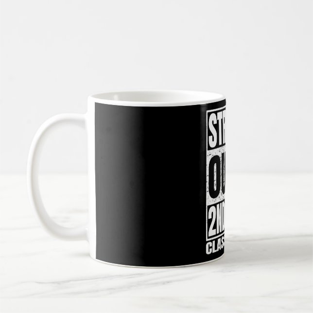 Mug Tout droit sorti de la 2e année Funny Graduation 2 (Gauche)