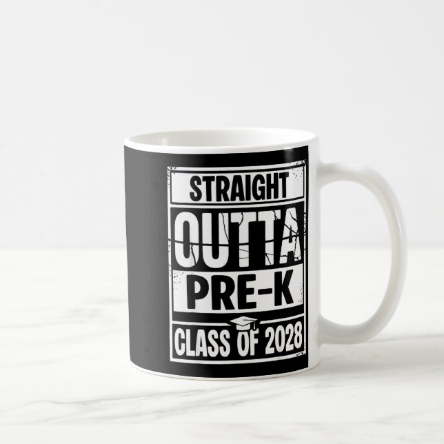 Mug Tout droit sorti de la classe de fin d'études pré- (Droite)