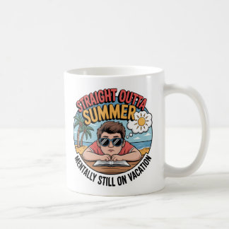 Mug Tout droit sorti de l'été Drôle de rentrée scolai