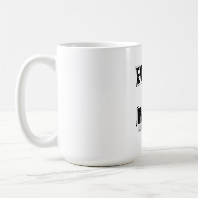 Mug TOUT EST IMPORTANT | Anti Design Typographie A (Gauche)