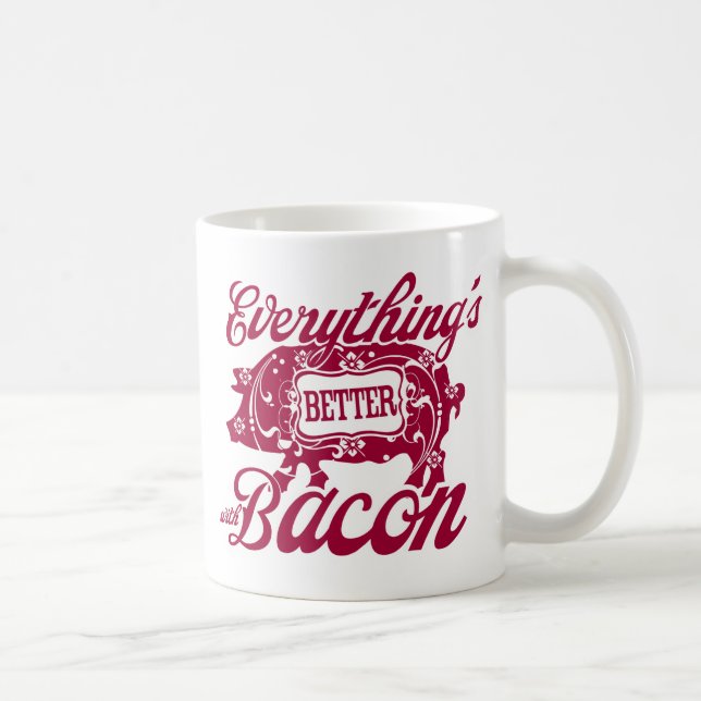 Mug Tout est meilleur avec le lard (Droite)