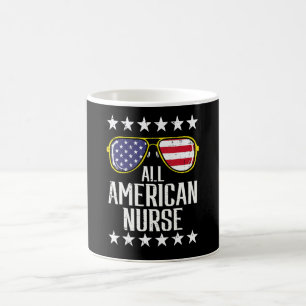 Mug Tout infirmière américaine Scrub Memorial Day 4 ju